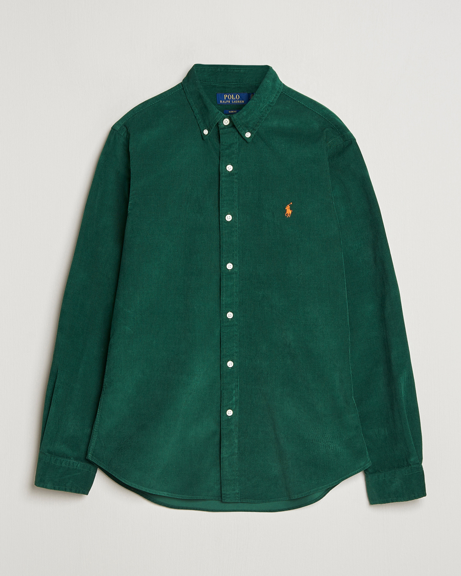 Men | Shirts | Polo Ralph Lauren | Slim Fit Corduroy Shirt Vintage Pine