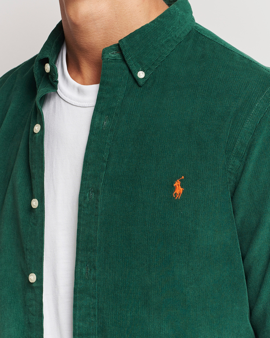 Men | Shirts | Polo Ralph Lauren | Slim Fit Corduroy Shirt Vintage Pine