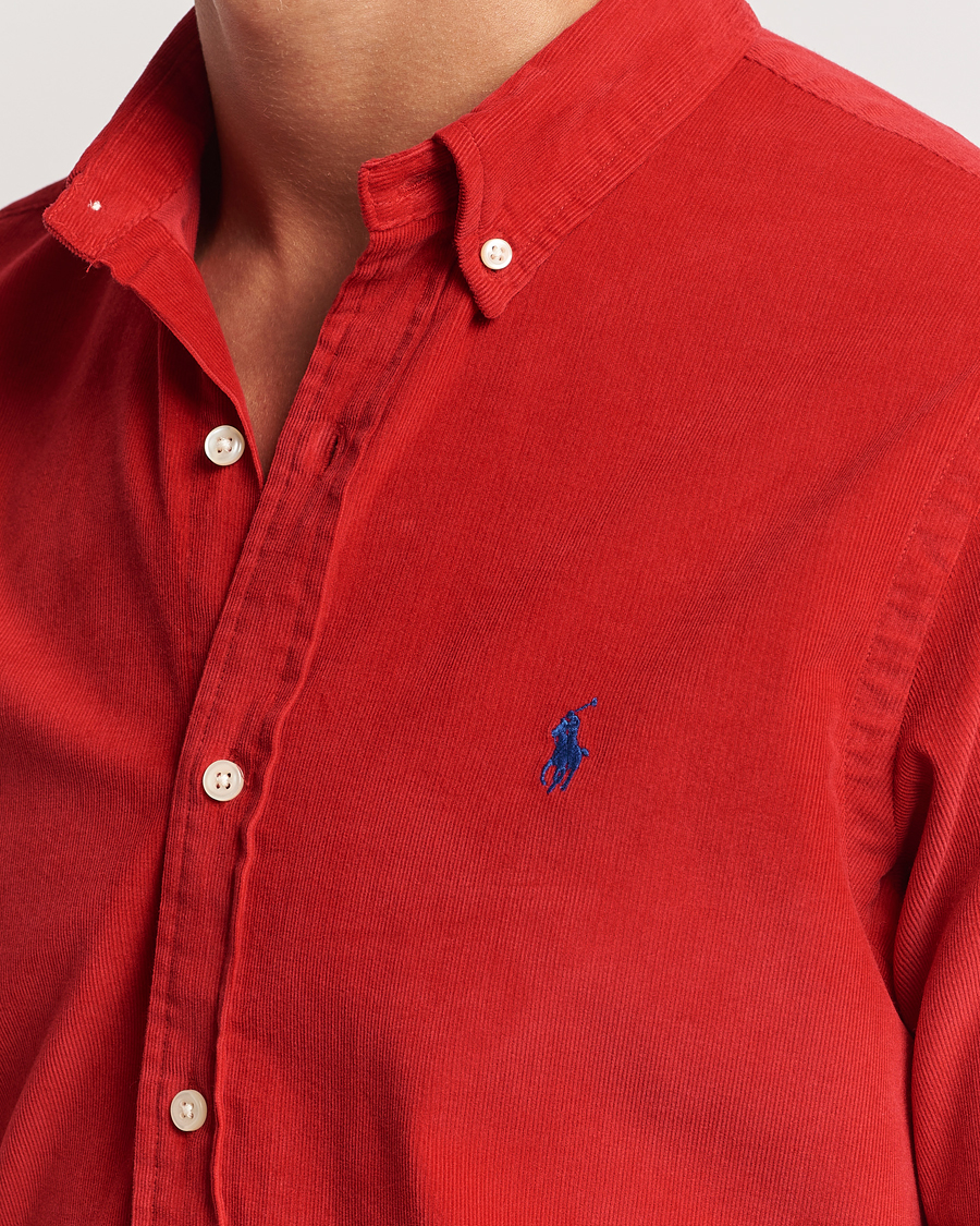Men | Shirts | Polo Ralph Lauren | Slim Fit Corduroy Shirt Martin Red