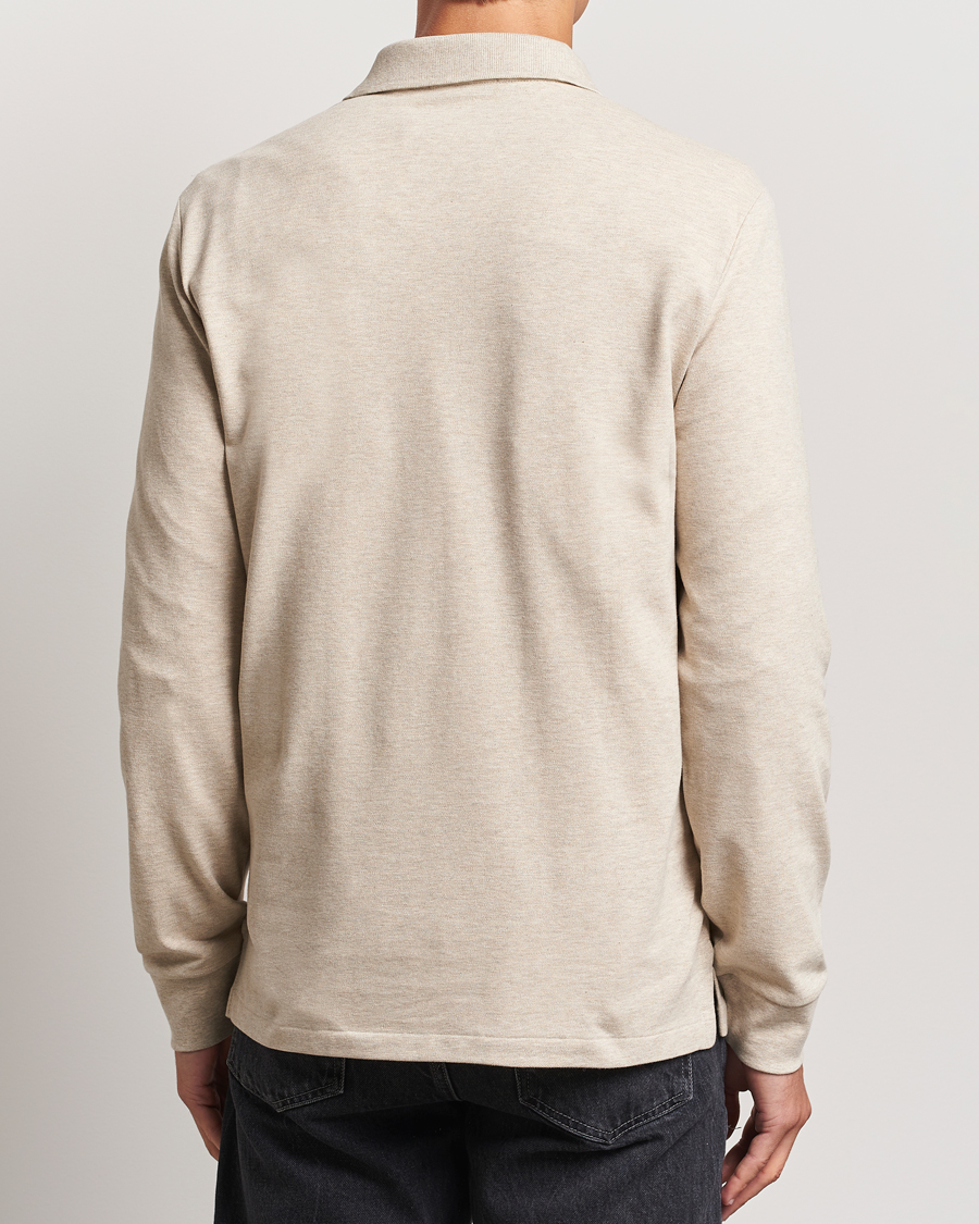 Men | Sweaters & Knitwear | Polo Ralph Lauren | Custom Slim Fit Long Sleeve Polo Expedition Dune Heather