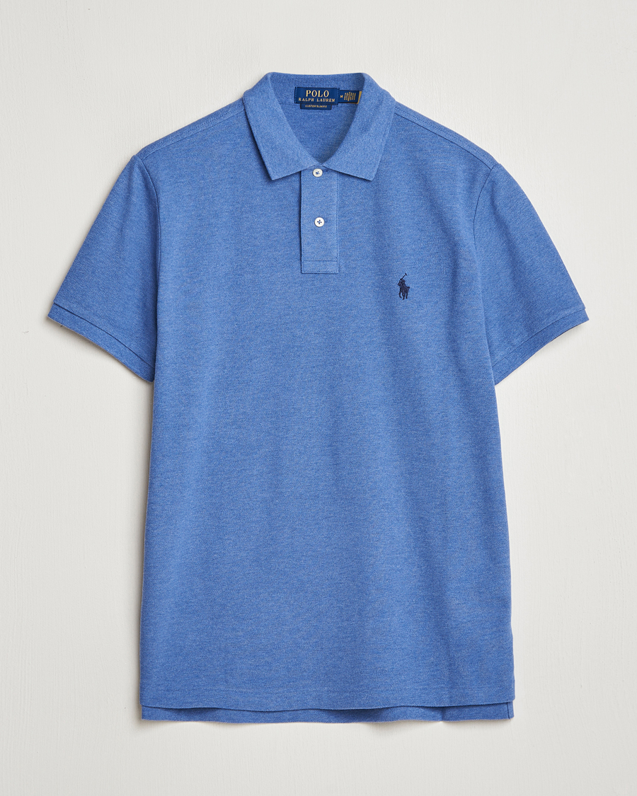 Men | Polo Shirts | Polo Ralph Lauren | Custom Slim Fit Polo Faded Royal Heather