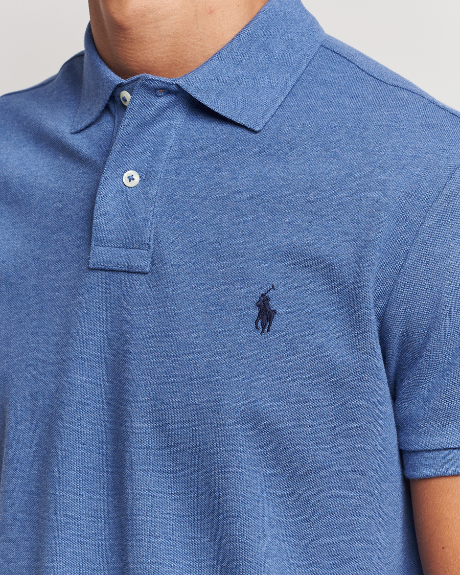 Men | Polo Shirts | Polo Ralph Lauren | Custom Slim Fit Polo Faded Royal Heather