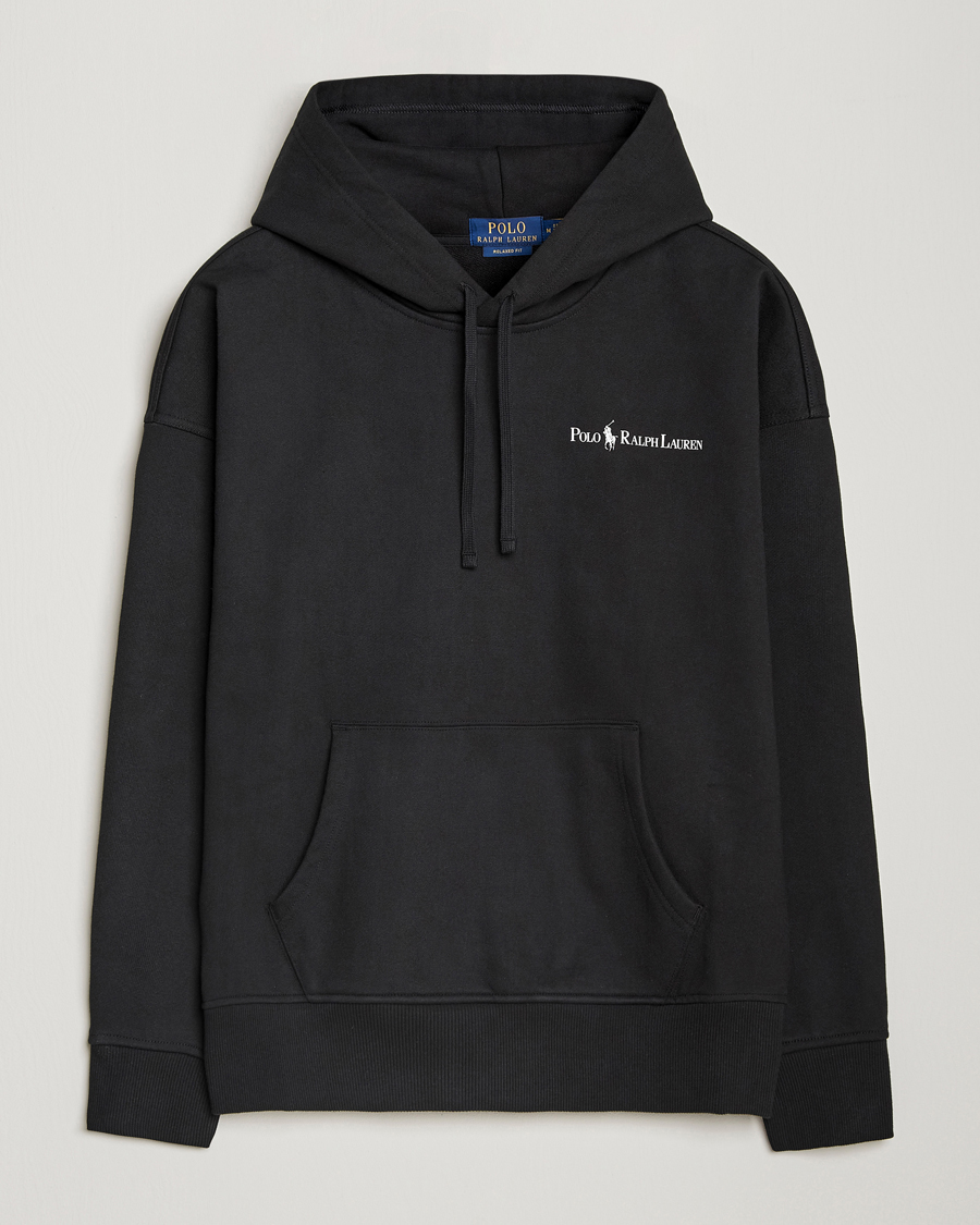 Men | Sweaters & Knitwear | Polo Ralph Lauren | Heavy Fleece Hoodie Polo Black