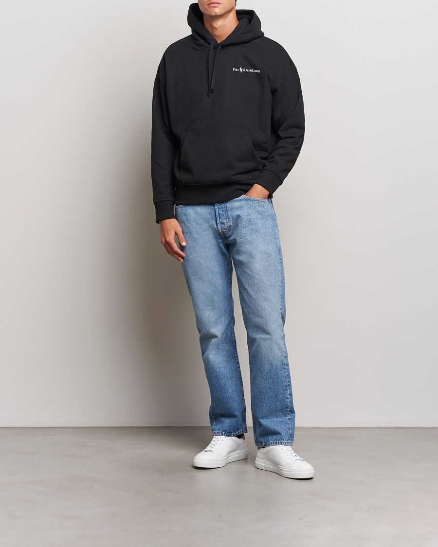 Men | Sweaters & Knitwear | Polo Ralph Lauren | Heavy Fleece Hoodie Polo Black