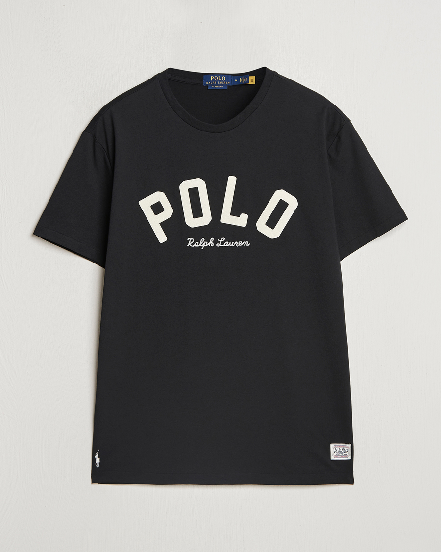 Men | T-Shirts | Polo Ralph Lauren | RL Varsity Tee Polo Black