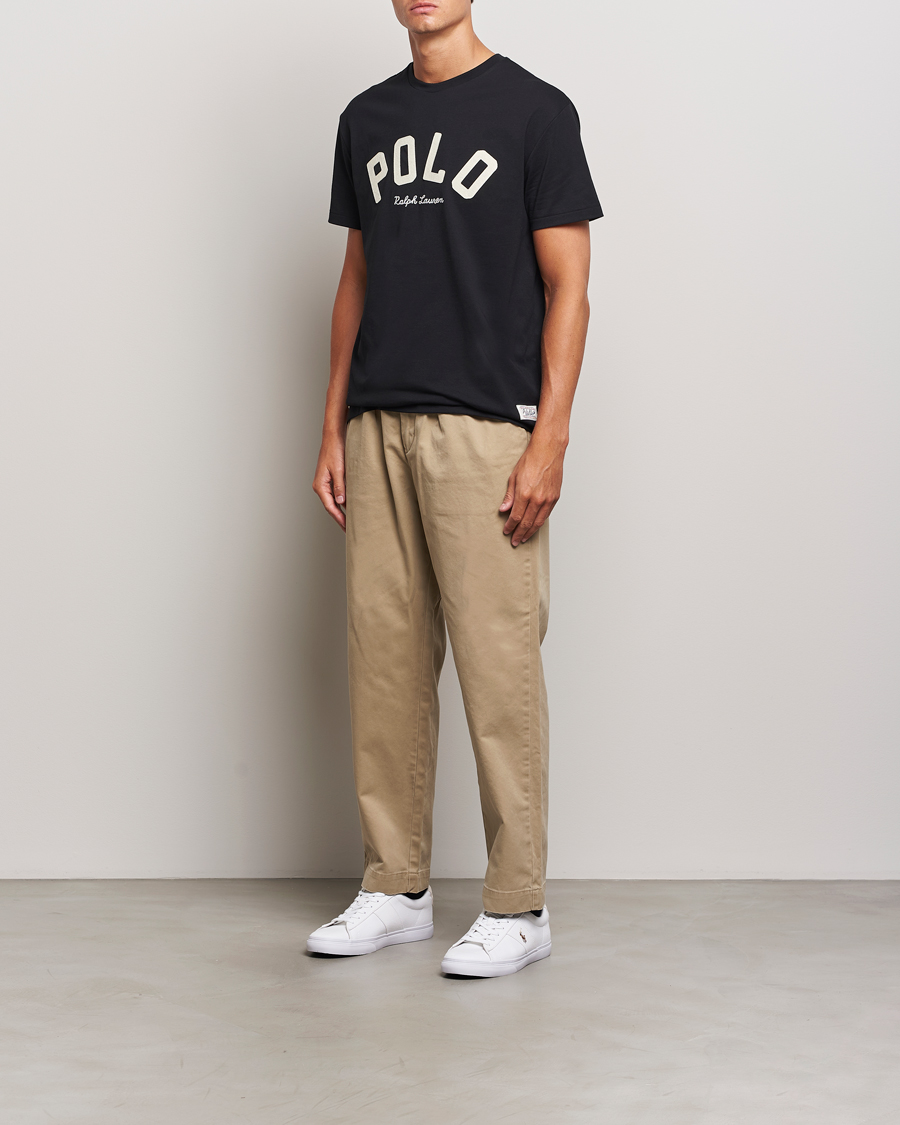 Men | T-Shirts | Polo Ralph Lauren | RL Varsity Tee Polo Black