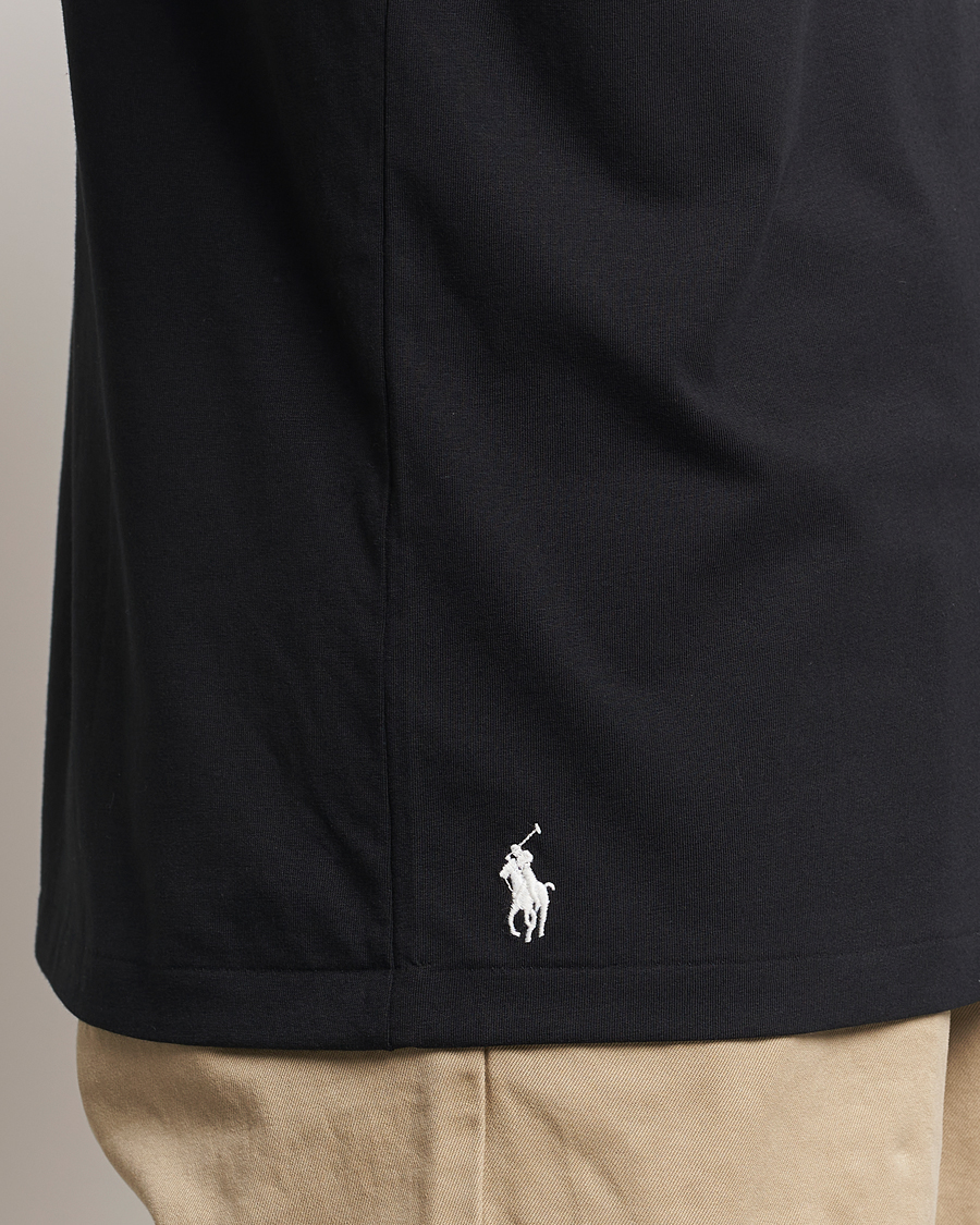 Men | T-Shirts | Polo Ralph Lauren | RL Varsity Tee Polo Black