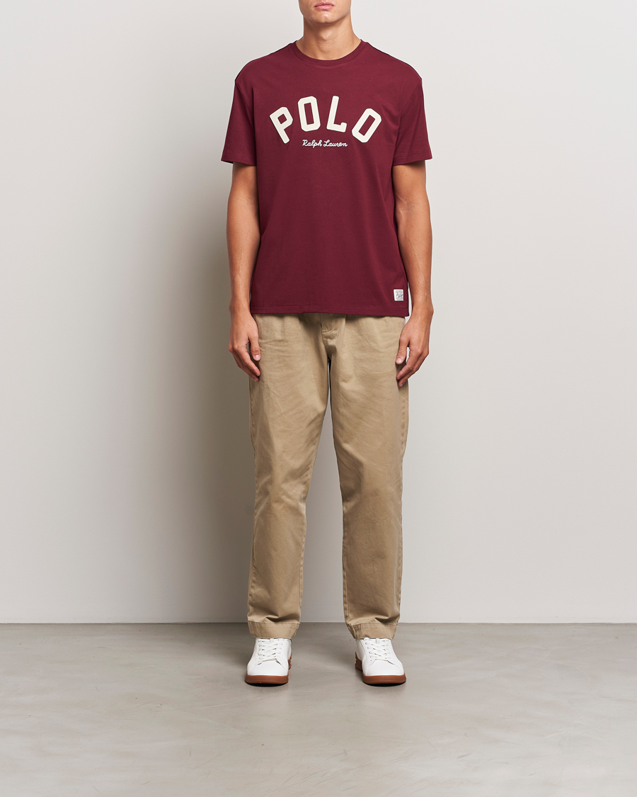 Men | T-Shirts | Polo Ralph Lauren | RL Varsity Tee Classic Wine