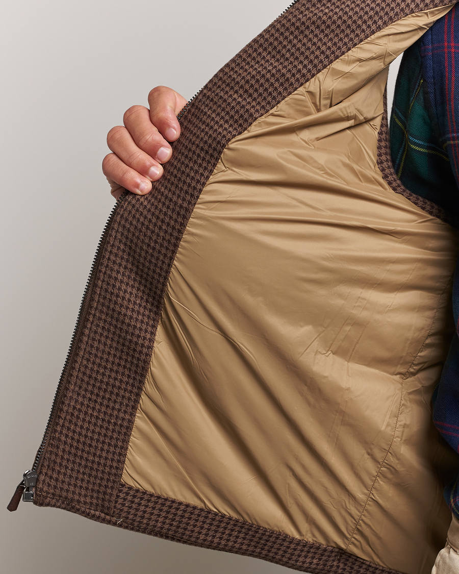 Men | Coats & Jackets | Polo Ralph Lauren | Quilted Vest Cedar Heather Dogtooth