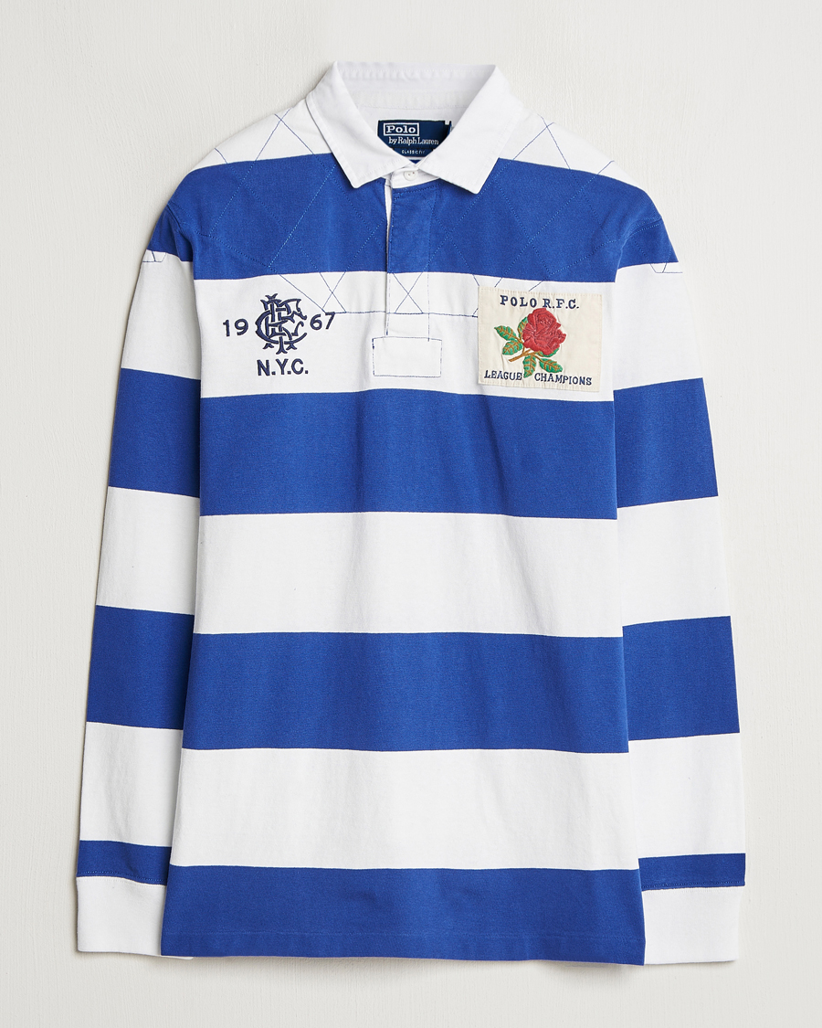 Men | Sweaters & Knitwear | Polo Ralph Lauren | Rugby Patch Deckwash White/Active Blue