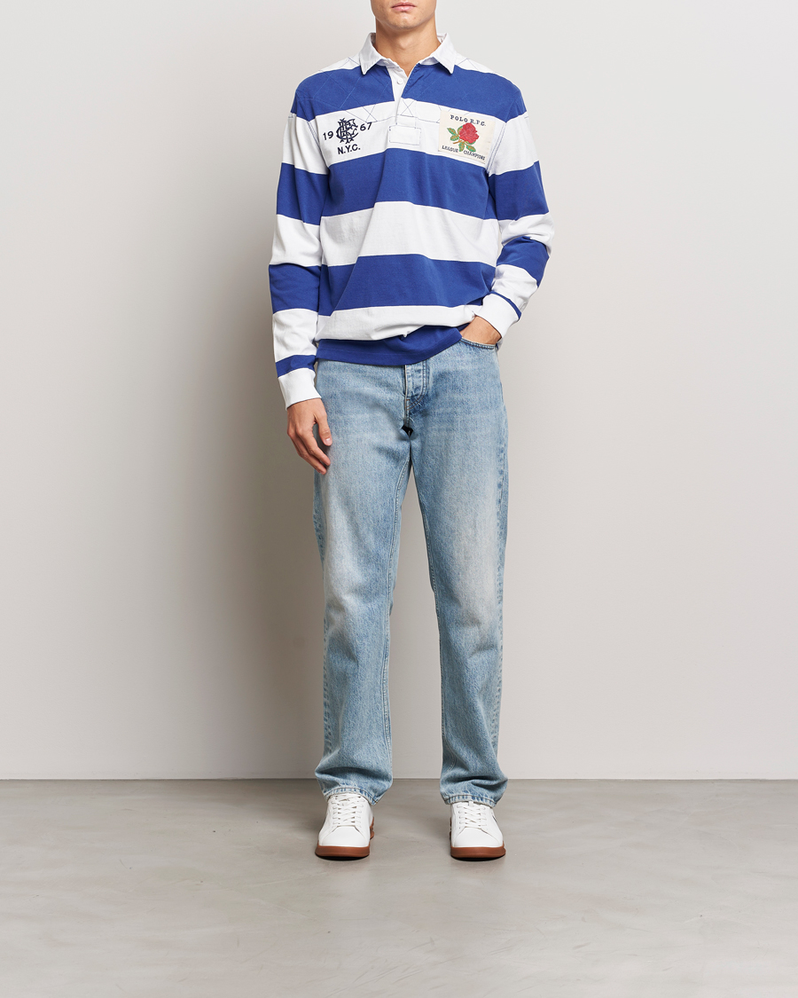 Men | Sweaters & Knitwear | Polo Ralph Lauren | Rugby Patch Deckwash White/Active Blue