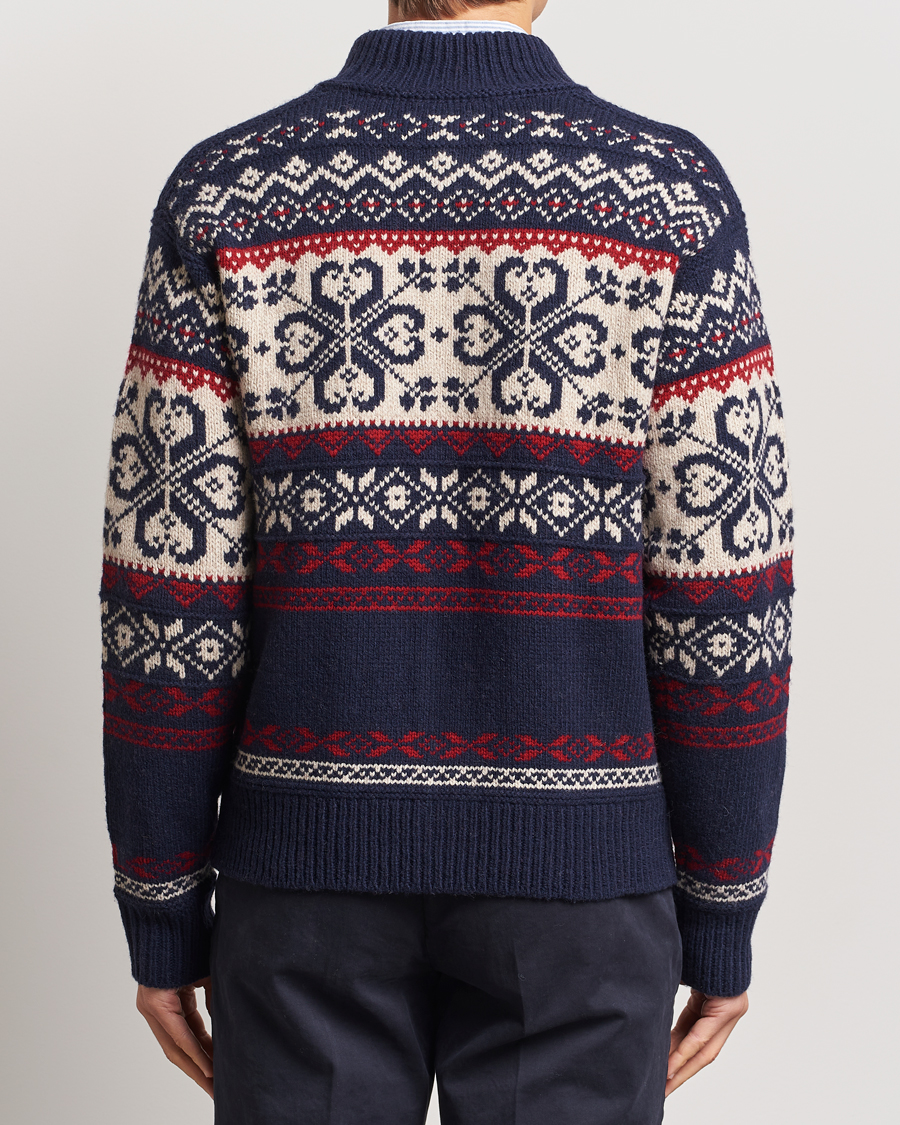 Men | Sweaters & Knitwear | Polo Ralph Lauren | Wool Blend Cardigan Navy Combo