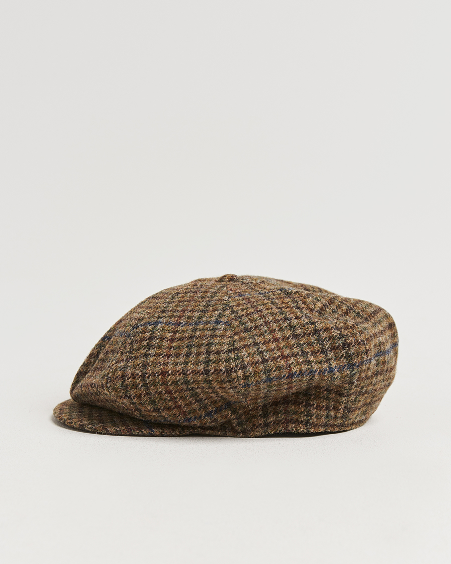 Men | Polo Ralph Lauren Newsboy Herringbone Cap Sage/Tan | Polo Ralph Lauren | Newsboy Herringbone Cap Sage/Tan