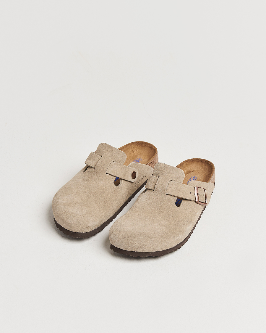 Men | Sandals & Slides | BIRKENSTOCK | Woman Boston Soft Footbed Taupe Suede