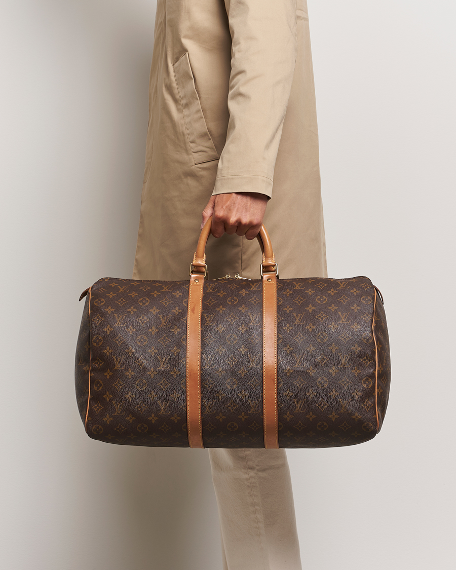 Men | Louis Vuitton Pre-Owned Keepall 50 Bag Monogram | Louis Vuitton Pre-Owned | Keepall 50 Bag Monogram