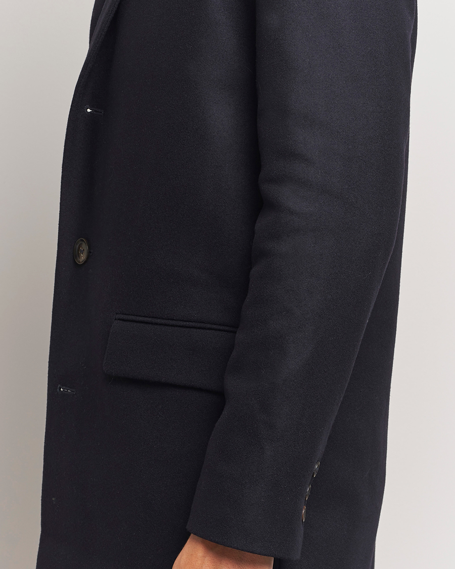 Men | Coats & Jackets | A.P.C. | Visconti Wool/Cashmere Coat Dark Blue