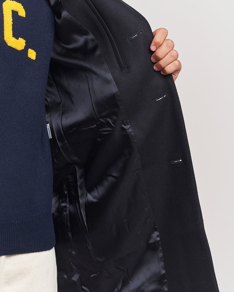 Men | Coats & Jackets | A.P.C. | Visconti Wool/Cashmere Coat Dark Blue