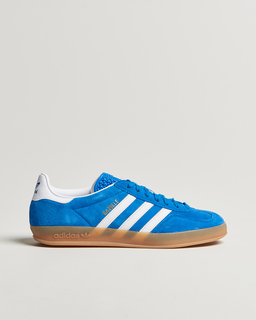 adidas Originals Gazelle Indoor Sneaker Blue/White at CareOfCarl.com adidas Originals Gazelle Indoor Sneaker Blue/White at CareOfCarl.com