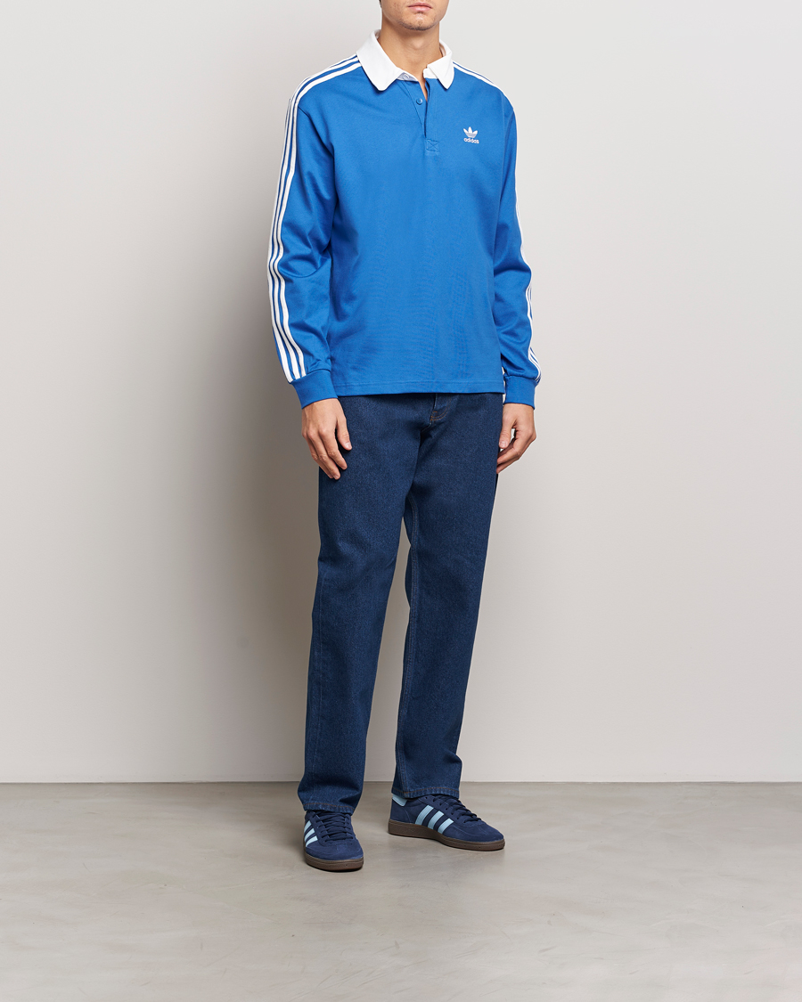 Men | Sweaters & Knitwear | adidas Originals | Rugby Polo Blue