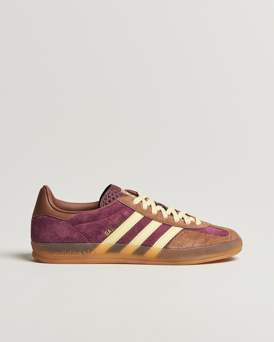 adidas Originals Gazelle Indoor Two Tone Sneaker Burgundy at CareOfCarl.com adidas Originals Gazelle Indoor Two Tone Sneaker Burgundy at CareOfCarl.com