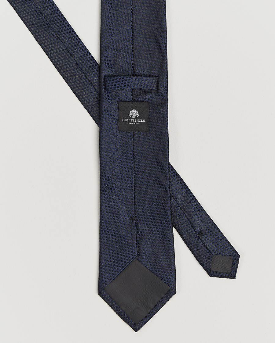 Men | Amanda Christensen Box Set Silk 8 cm Tie And Pocket Square Navy | Amanda Christensen | Box Set Silk 8 cm Tie And Pocket Square Navy