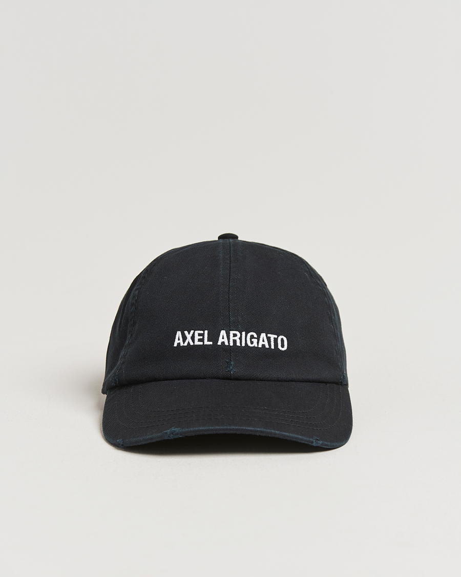 Men | Axel Arigato AA Logo Cap Washed Black | Axel Arigato | AA Logo Cap Washed Black