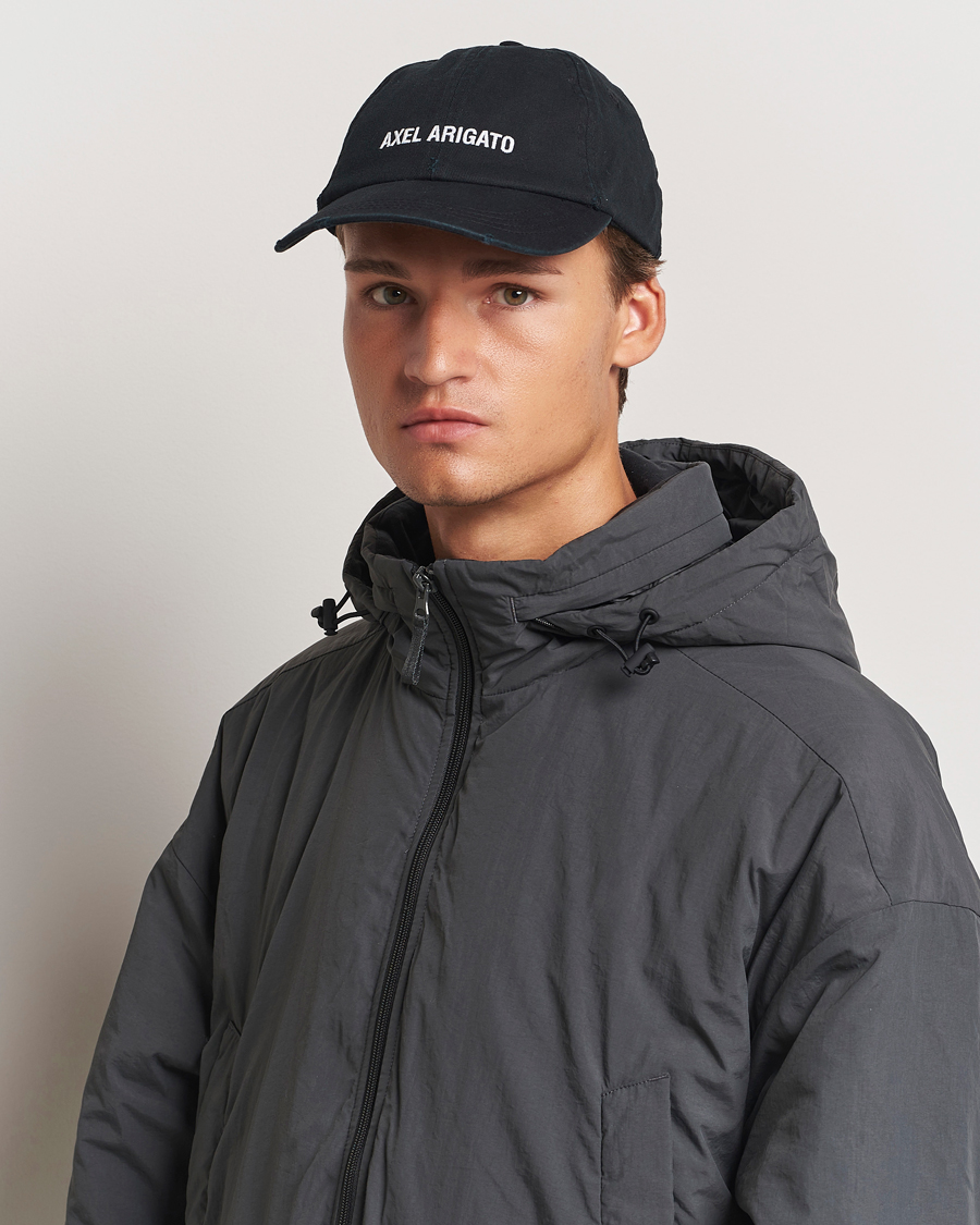 Men | Axel Arigato AA Logo Cap Washed Black | Axel Arigato | AA Logo Cap Washed Black