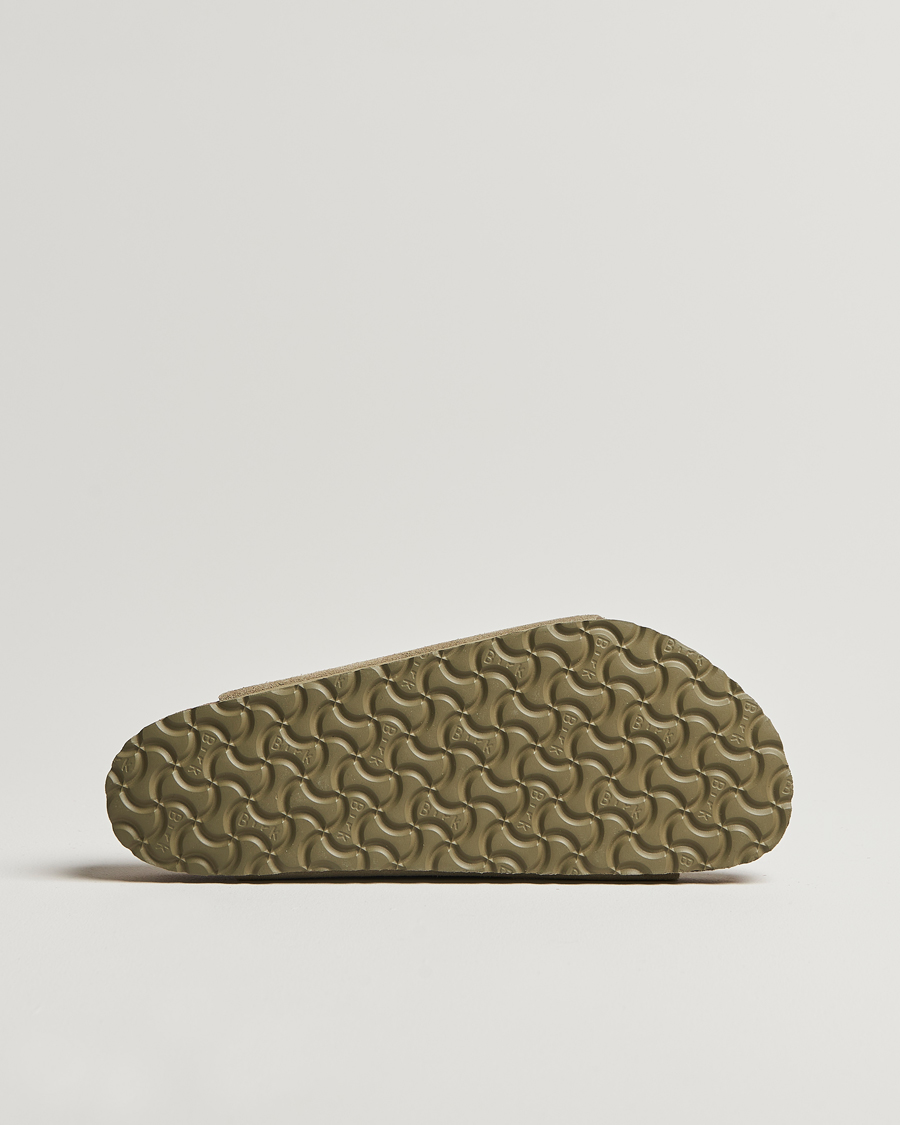 Men | Sandals & Slides | BIRKENSTOCK | Arizona Soft Footbed Faded Khaki Suede