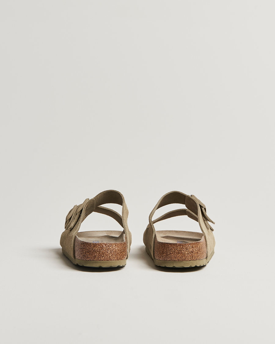 Men | Sandals & Slides | BIRKENSTOCK | Arizona Soft Footbed Faded Khaki Suede