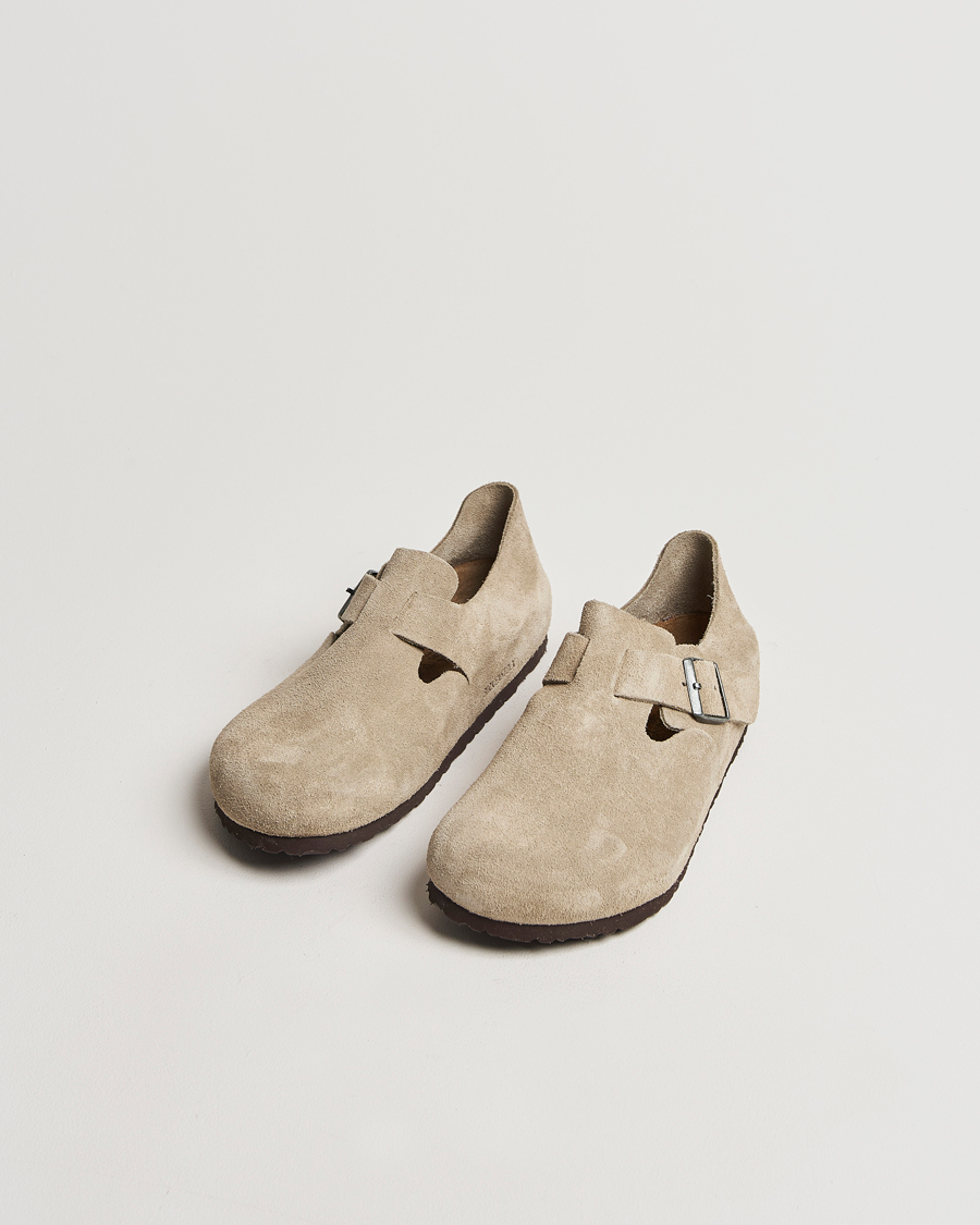 Men | Sandals & Slides | BIRKENSTOCK | London Suede Leather Taupe