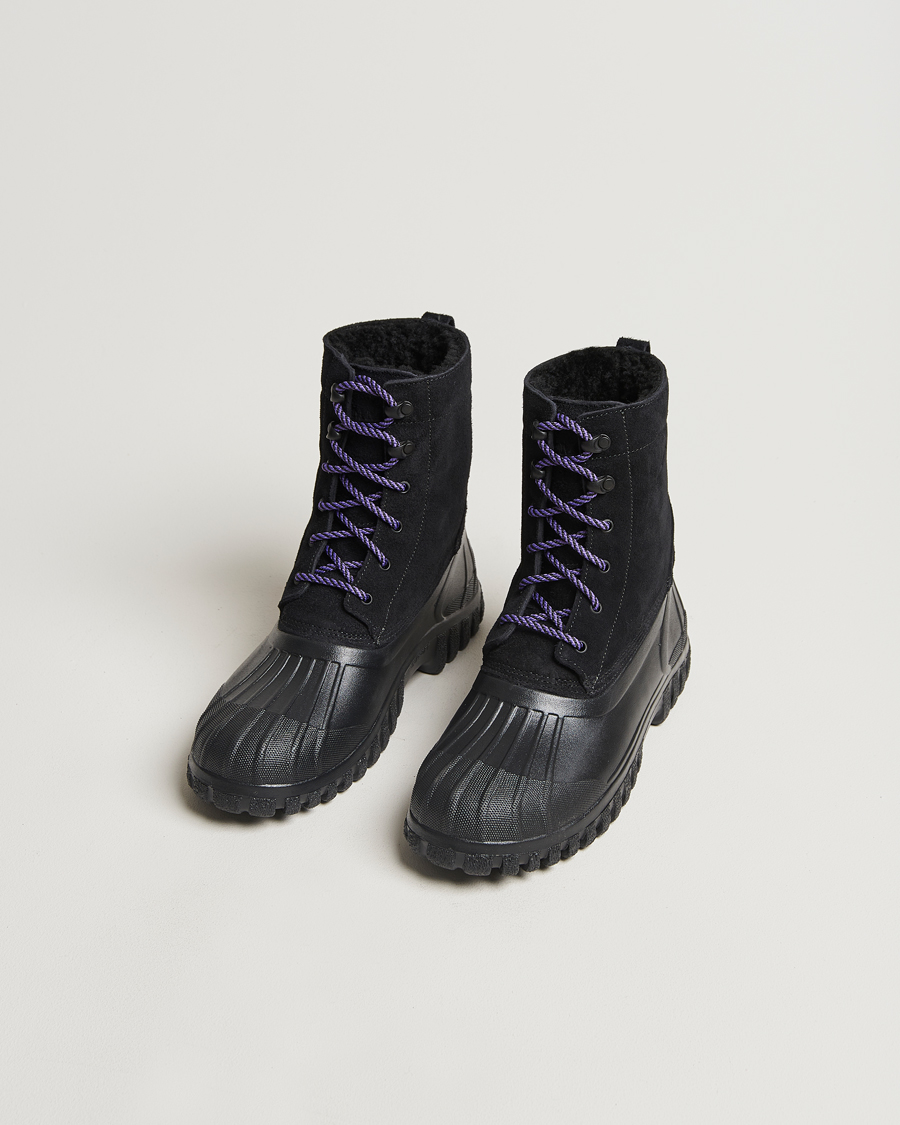 Diemme Anatra Shearling Boot Black Suede at CareOfCarl.com