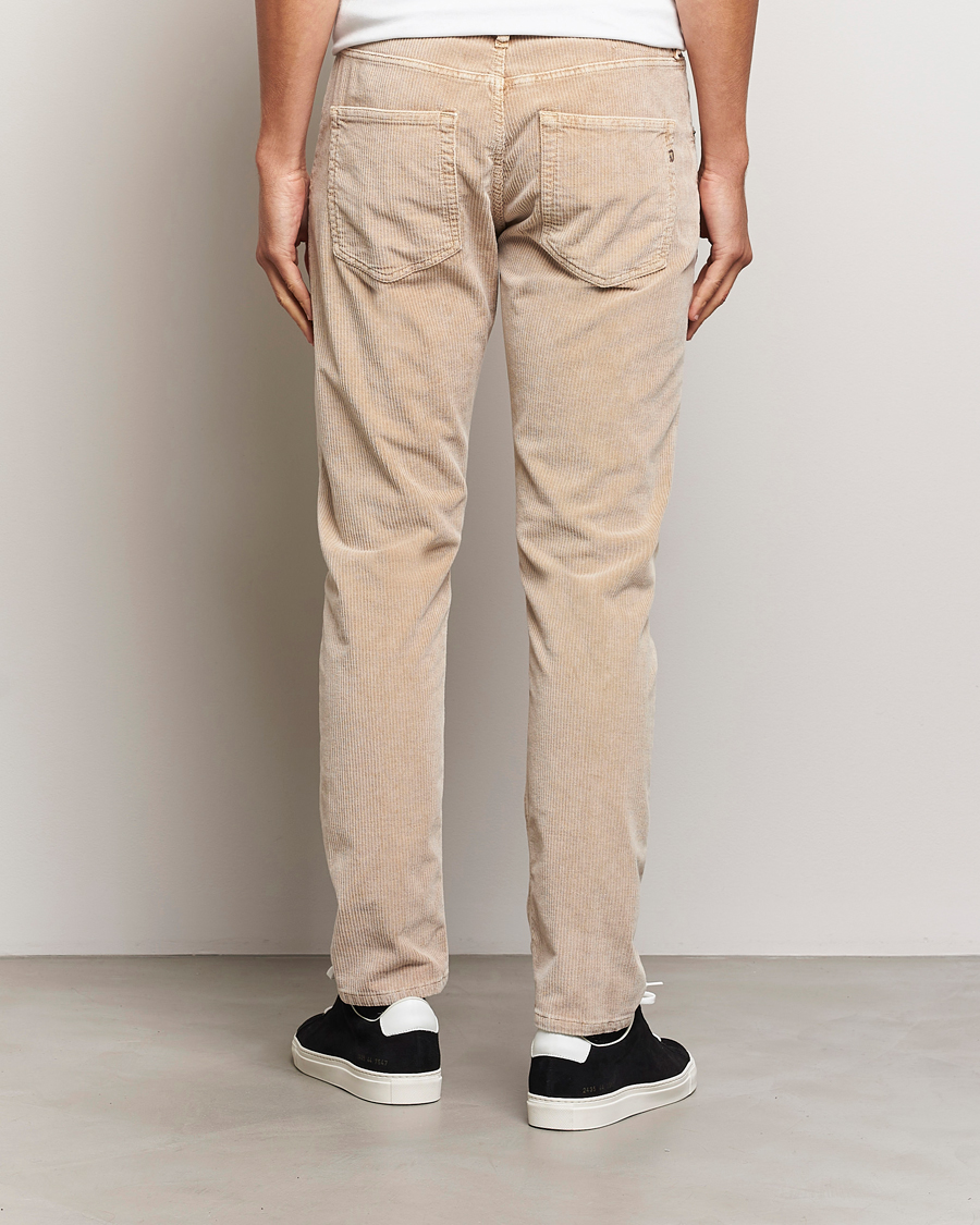 Men | Trousers | Dondup | Icon Corduroy Trousers Light Beige