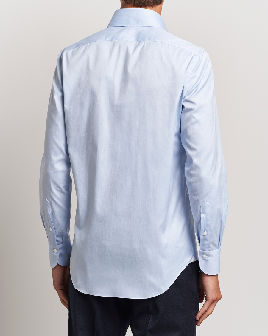 Men | Shirts | Finamore Napoli | Milano Slim Oxford Button Down Shirt Light Blue