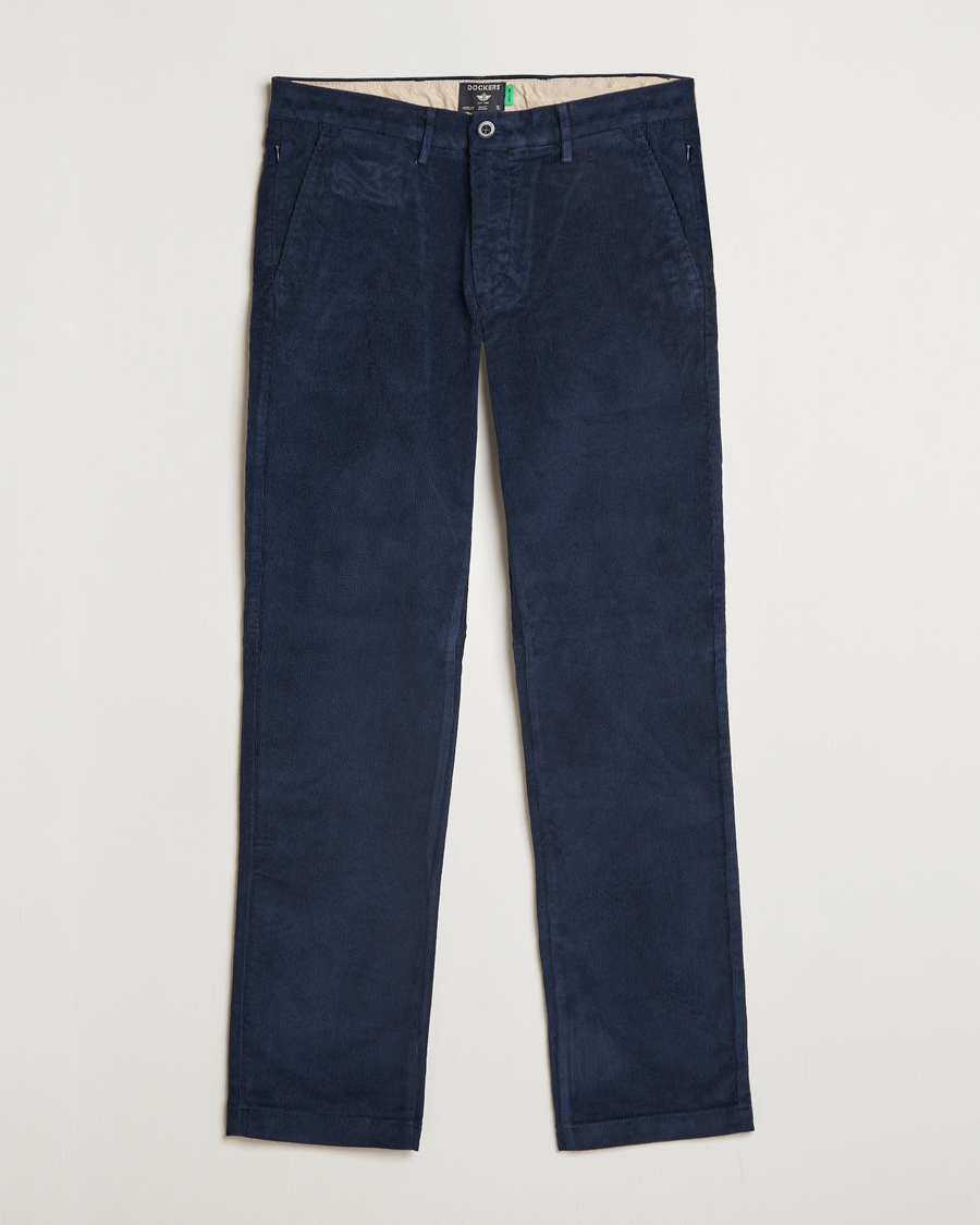 Men | Trousers | Dockers | Slim Cotton Corduroy Chino Navy