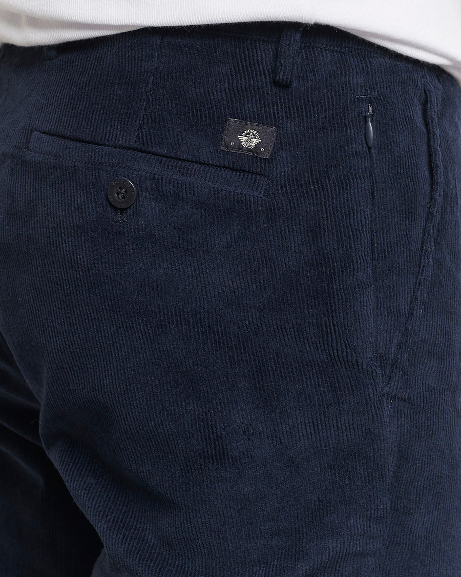 Men | Trousers | Dockers | Slim Cotton Corduroy Chino Navy