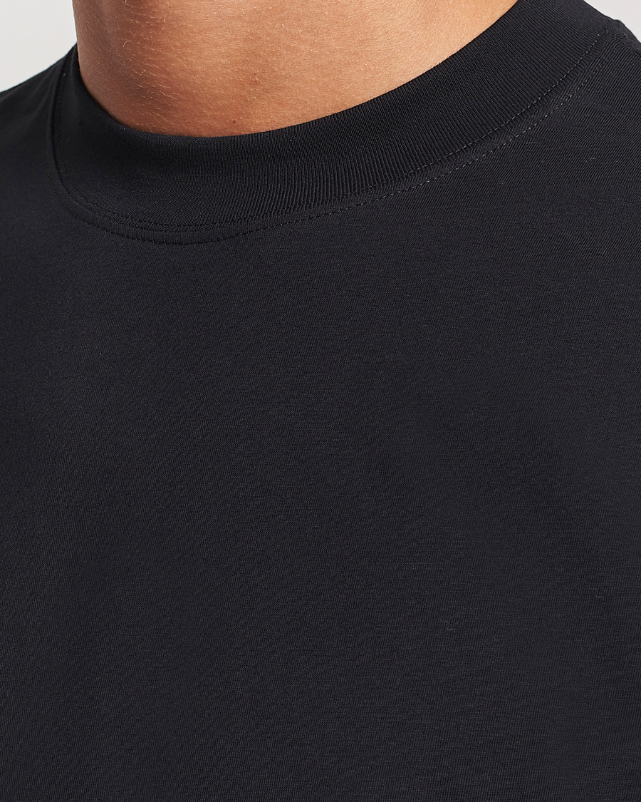 Men | T-Shirts | Filippa K | Mock Neck T-Shirt Black
