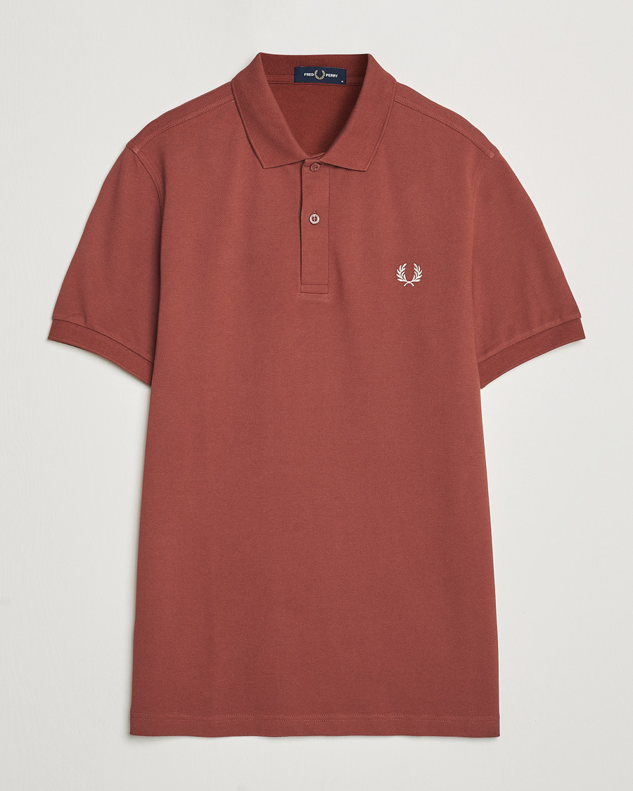Men | Polo Shirts | Fred Perry | Plain Polo Shirt Whiskey Brown