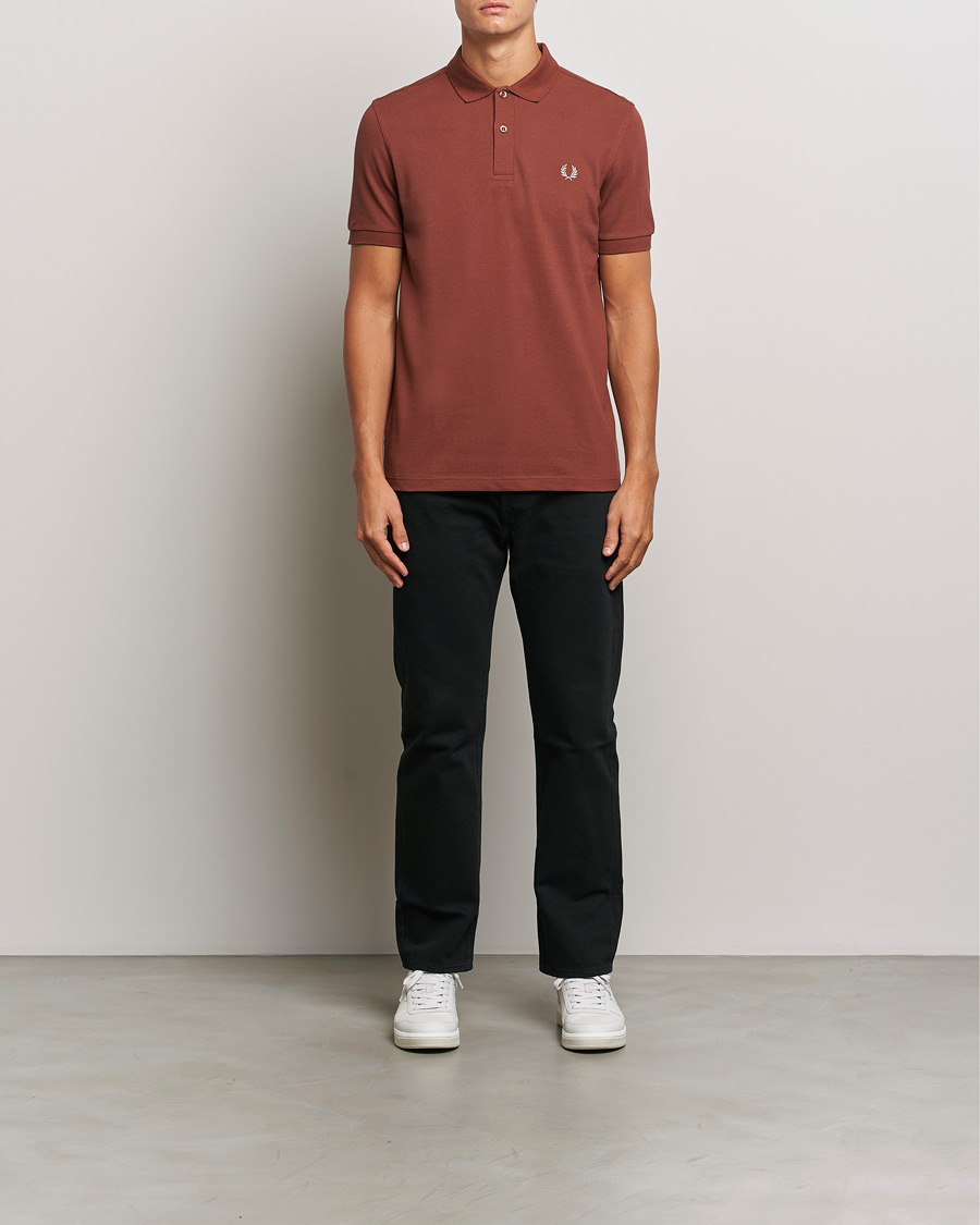 Men | Polo Shirts | Fred Perry | Plain Polo Shirt Whiskey Brown