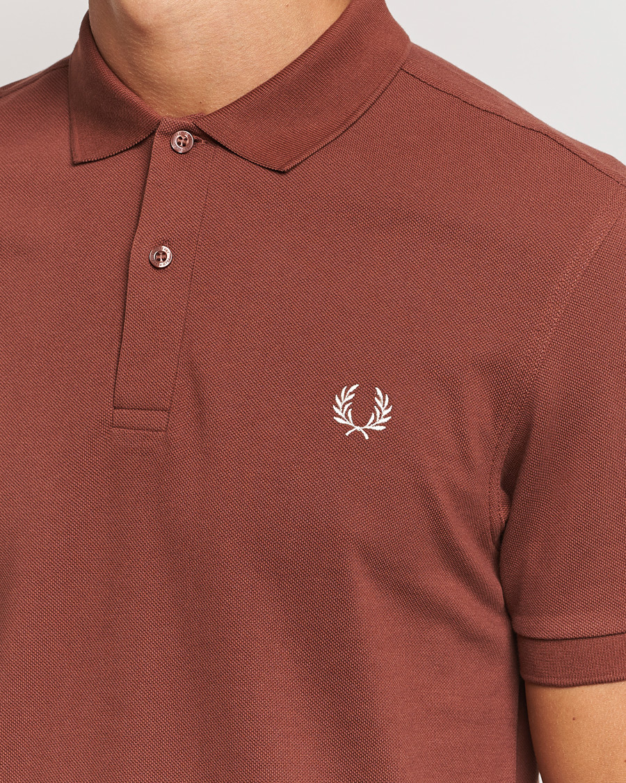 Men | Polo Shirts | Fred Perry | Plain Polo Shirt Whiskey Brown