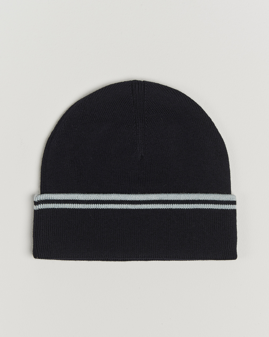 Fred Perry Twin Tipped Merino Beanie Navy at CareOfCarl.com