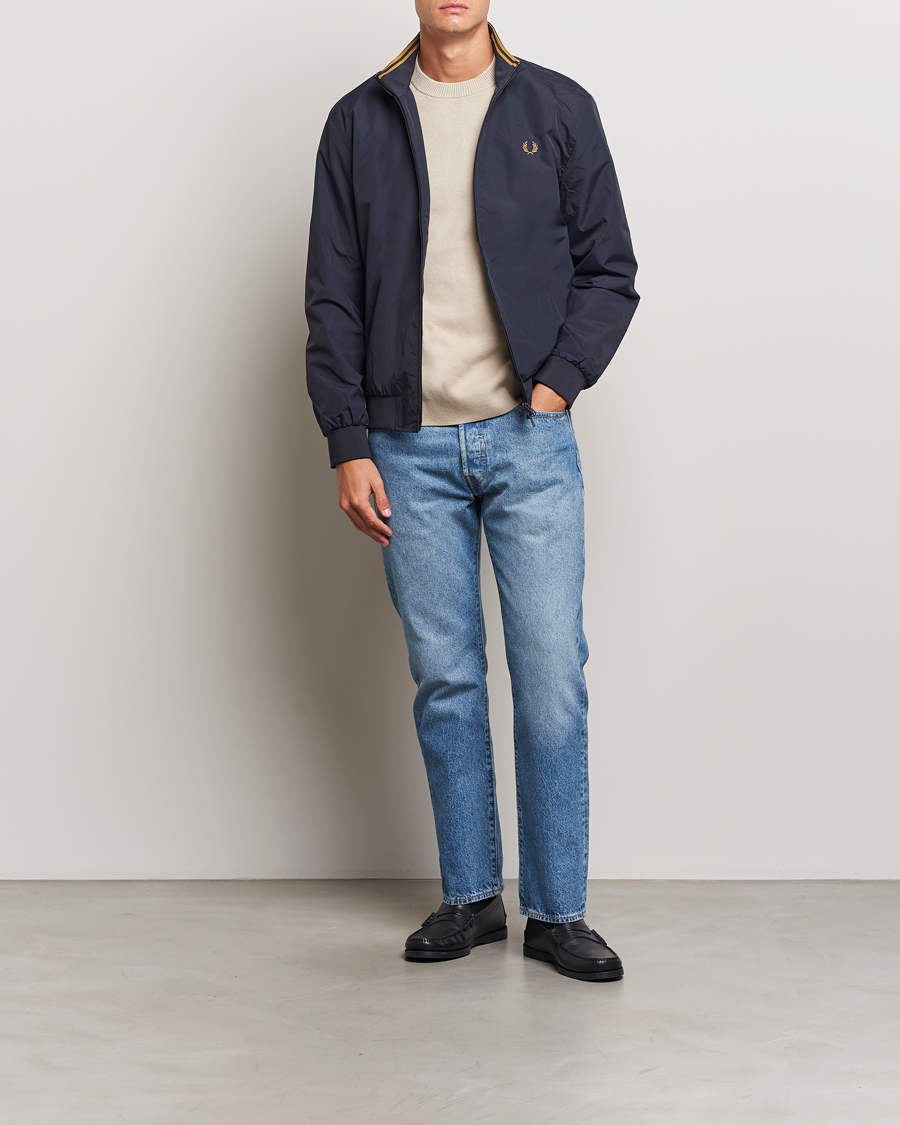 Men | Coats & Jackets | Fred Perry | Brentham Jacket Navy