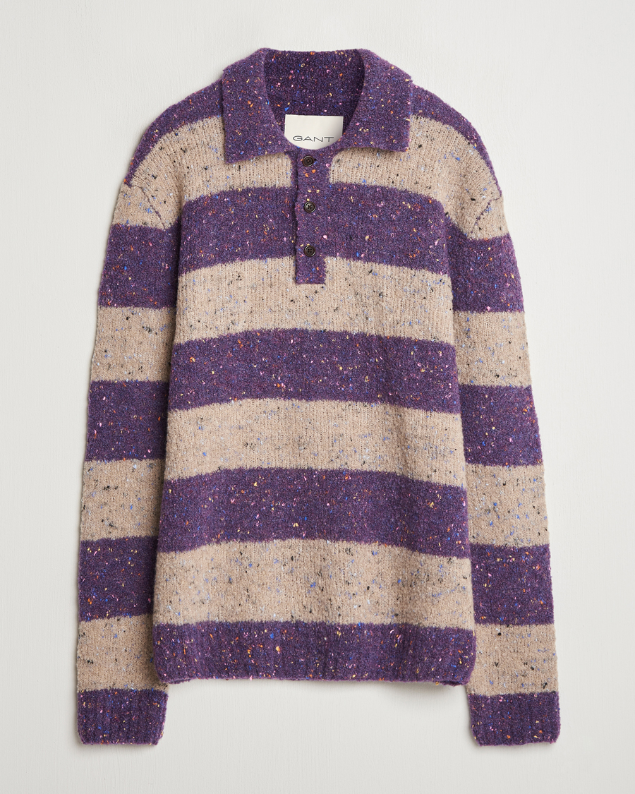 GANT Barstriped Rugger Deep Plum at CareOfCarl.com GANT Barstriped Rugger Deep Plum at CareOfCarl.com