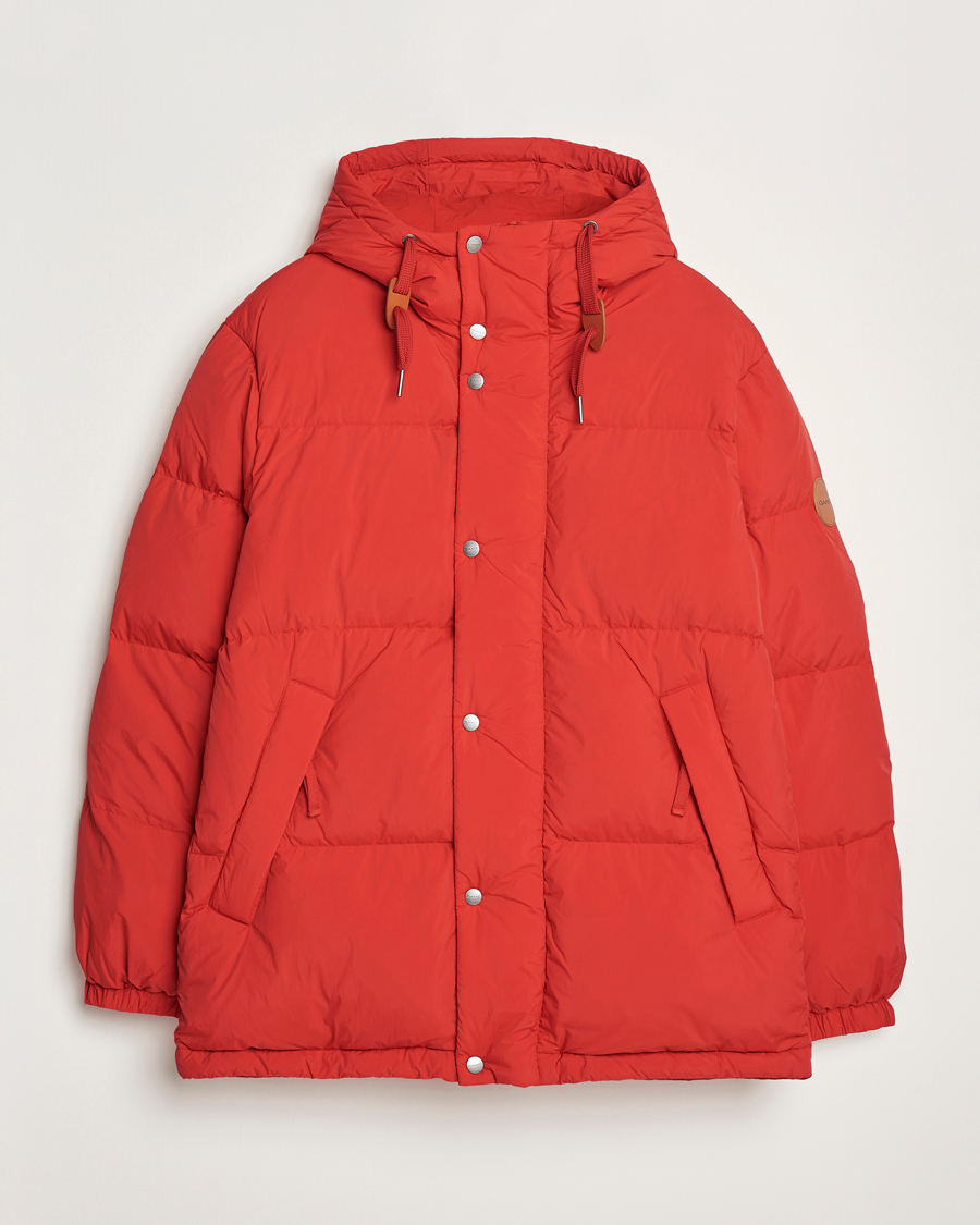 Men | Coats & Jackets | GANT | Expedition Down Puffer Ruby Red