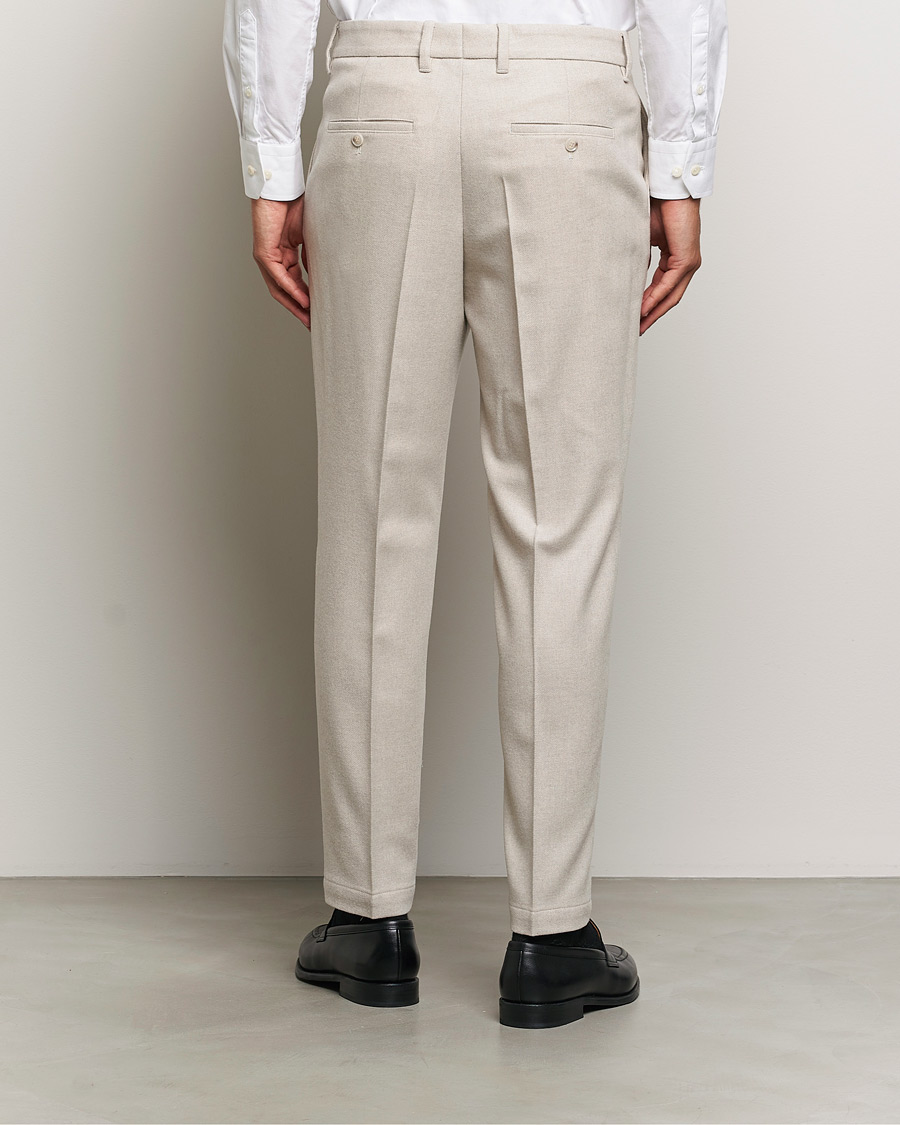 Men | Trousers | BOSS BLACK | Perin Wool Trousers Open White