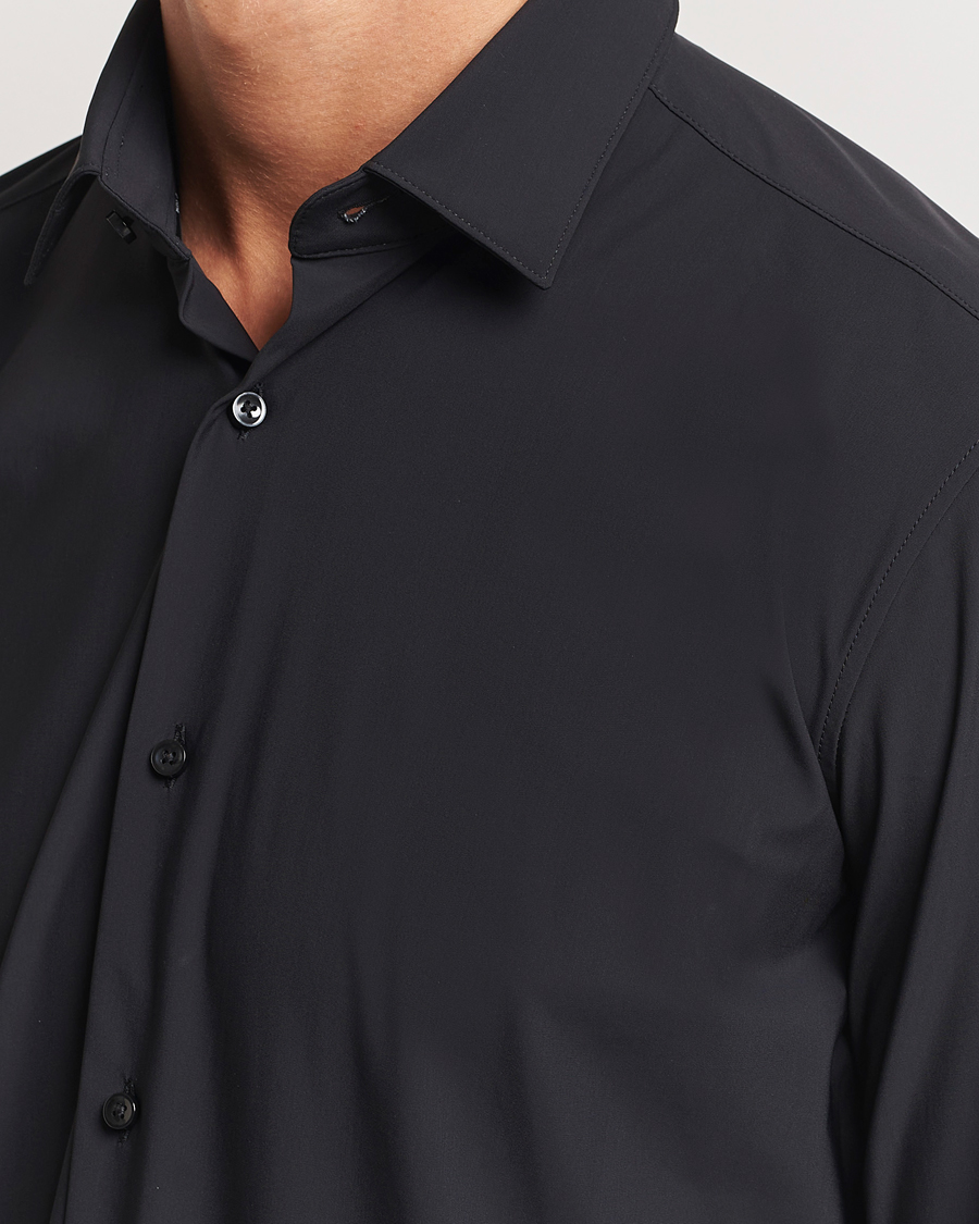 BOSS BLACK Hank 4-Way Stretch Shirt Black at CareOfCarl.com BOSS BLACK Hank 4-Way Stretch Shirt Black at CareOfCarl.com