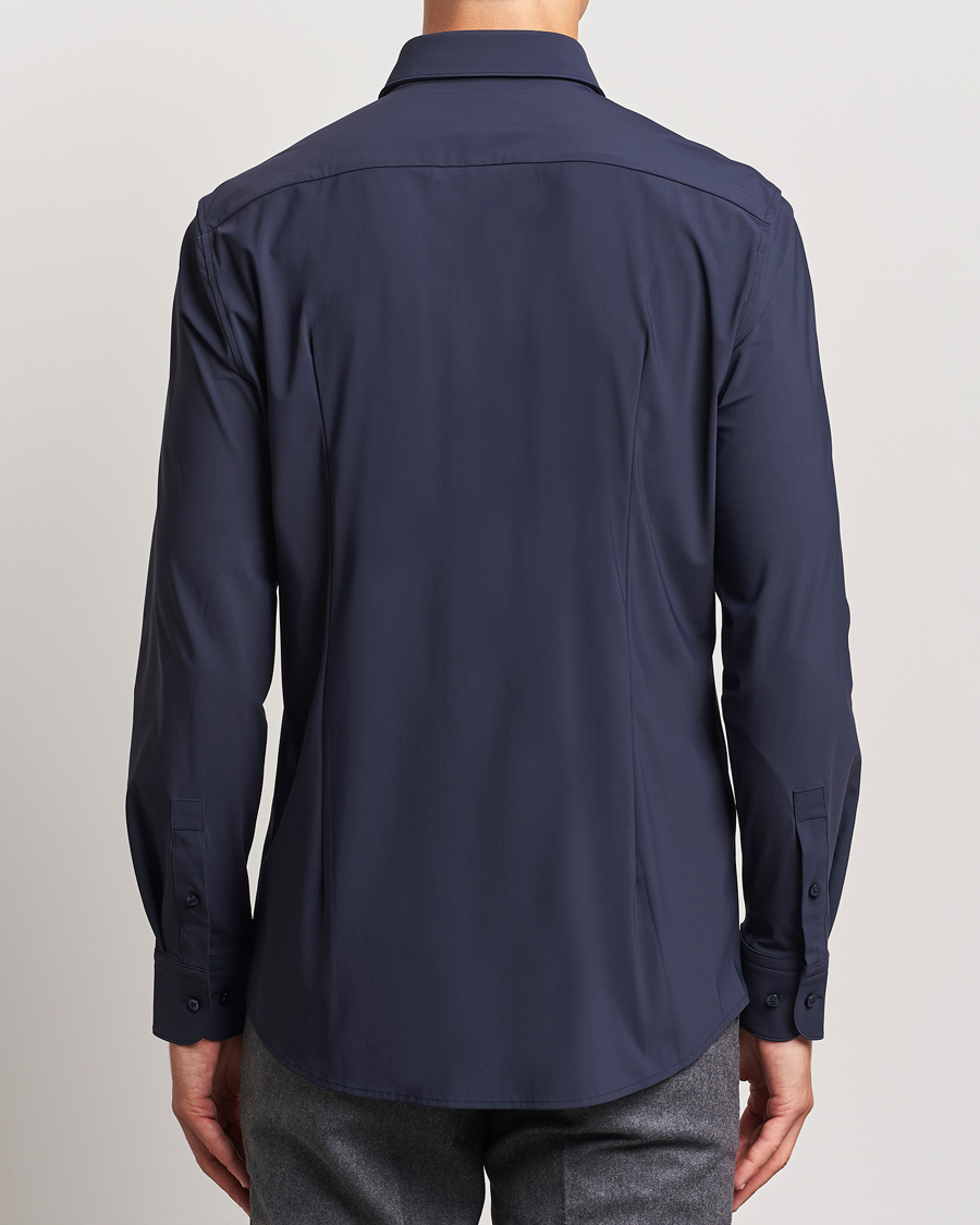 Men | Shirts | BOSS BLACK | Hank 4-Way Stretch Shirt Dark Blue