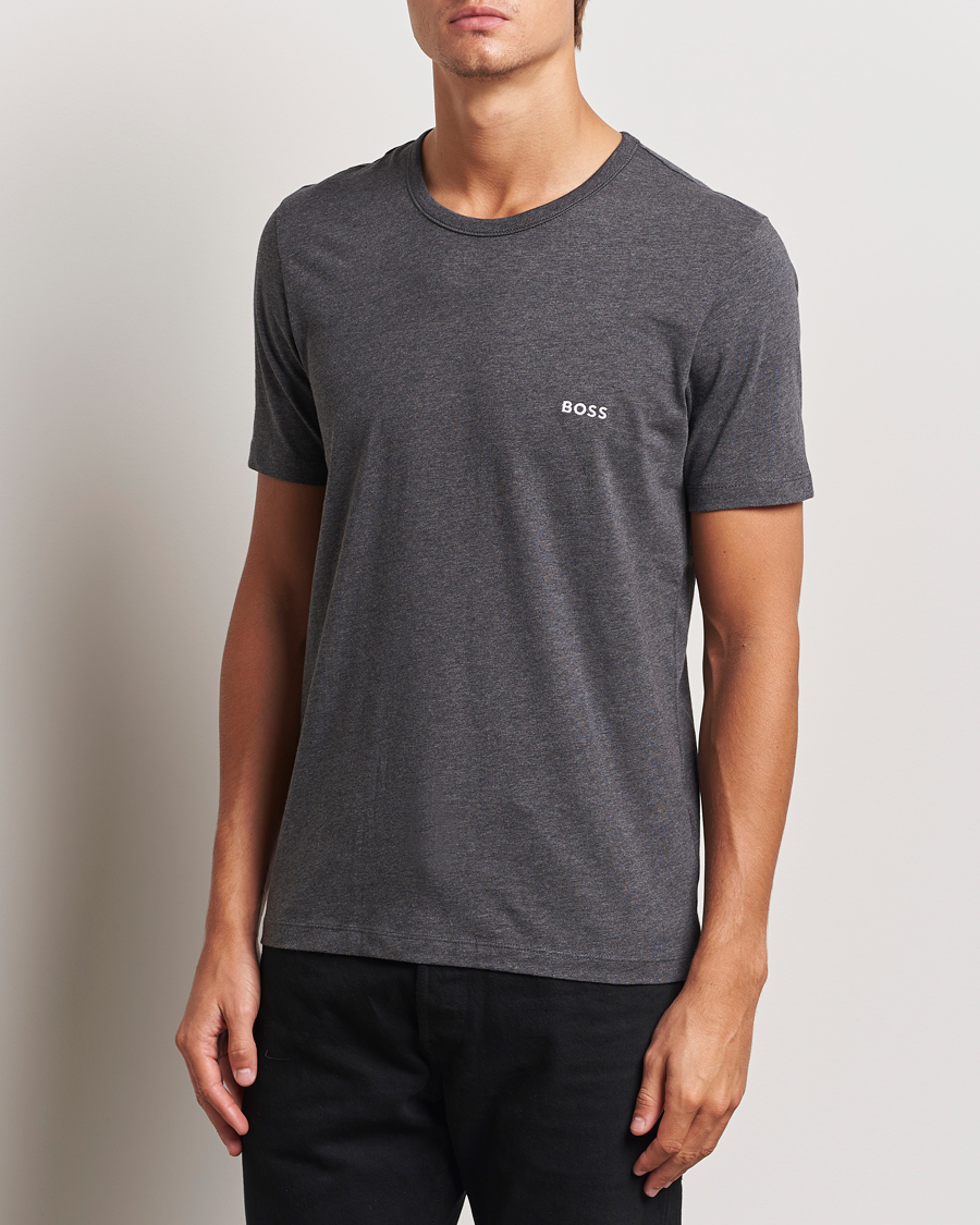 Men | T-Shirts | BOSS BLACK | 3-Pack Crew Neck T-Shirt Grey/White/Navy