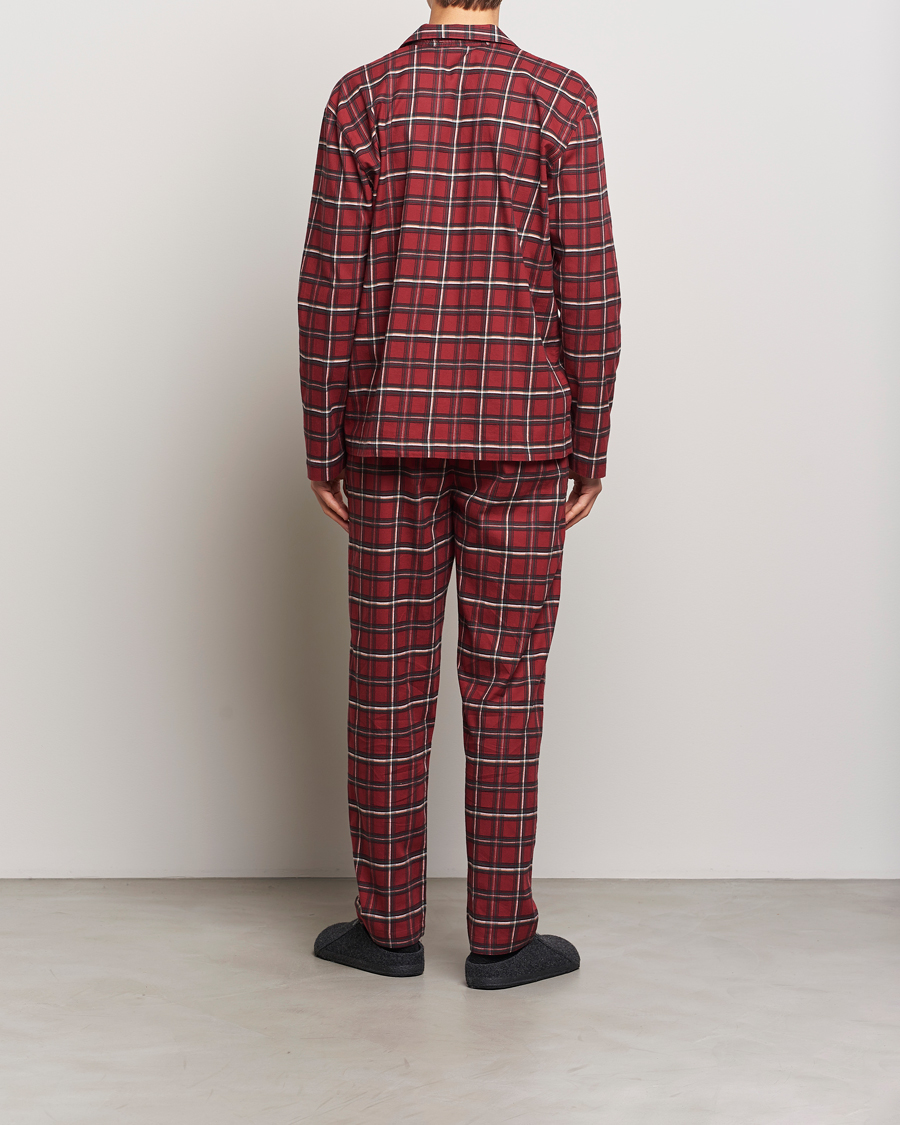 Men | Pyjamas & Robes | BOSS BLACK | Holiday Checked Pyjama Set Dark Red