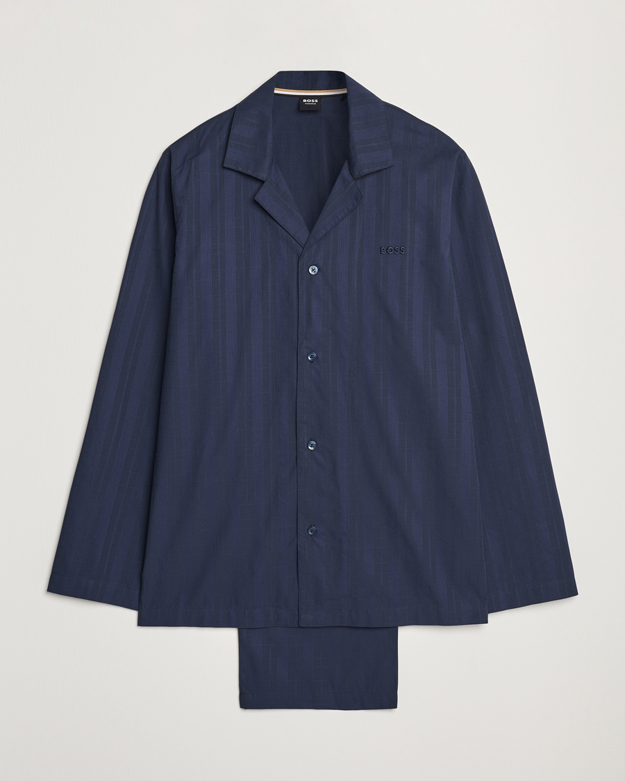 Men | Pyjamas & Robes | BOSS BLACK | Premium Pyjama Set Dark Blue