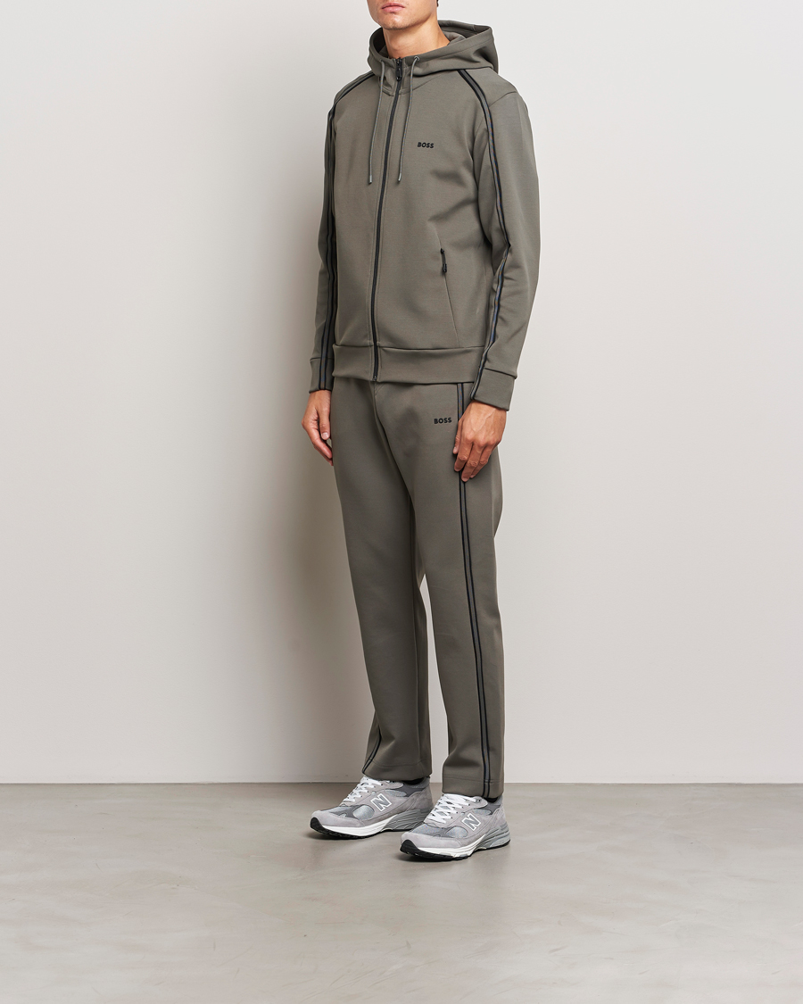 Men | Trousers | BOSS GREEN | Hadim Sweatpants Light Grey
